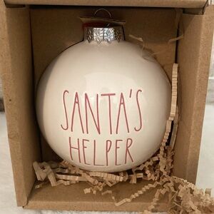 Rae Dunn Santa’s Helper Christmas Ornament